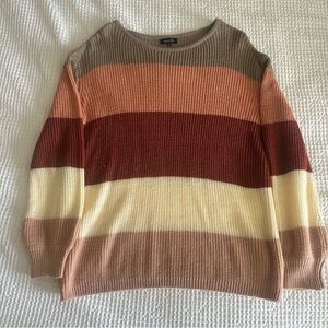 Amaryllis Striped Crewneck Sweater